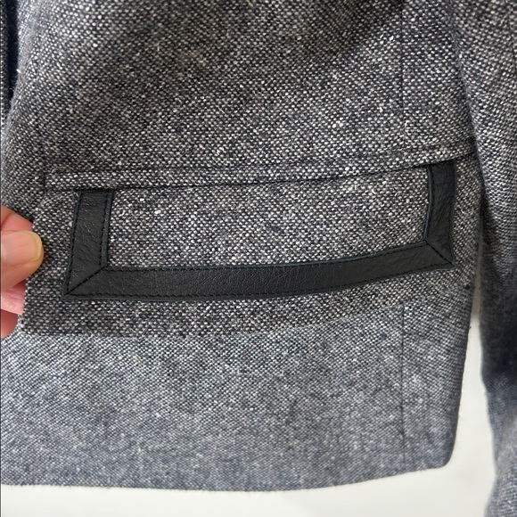 PENDLETON Gray Wool Silk Blend Blazer Office Academia Size 6 - Picture 6 of 15